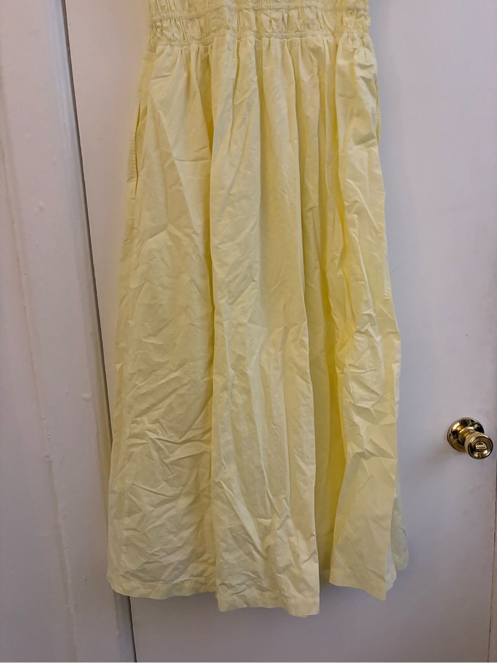 LOFT Poplin Smocked Maxi Pocket Dress - Picture 5 of 6